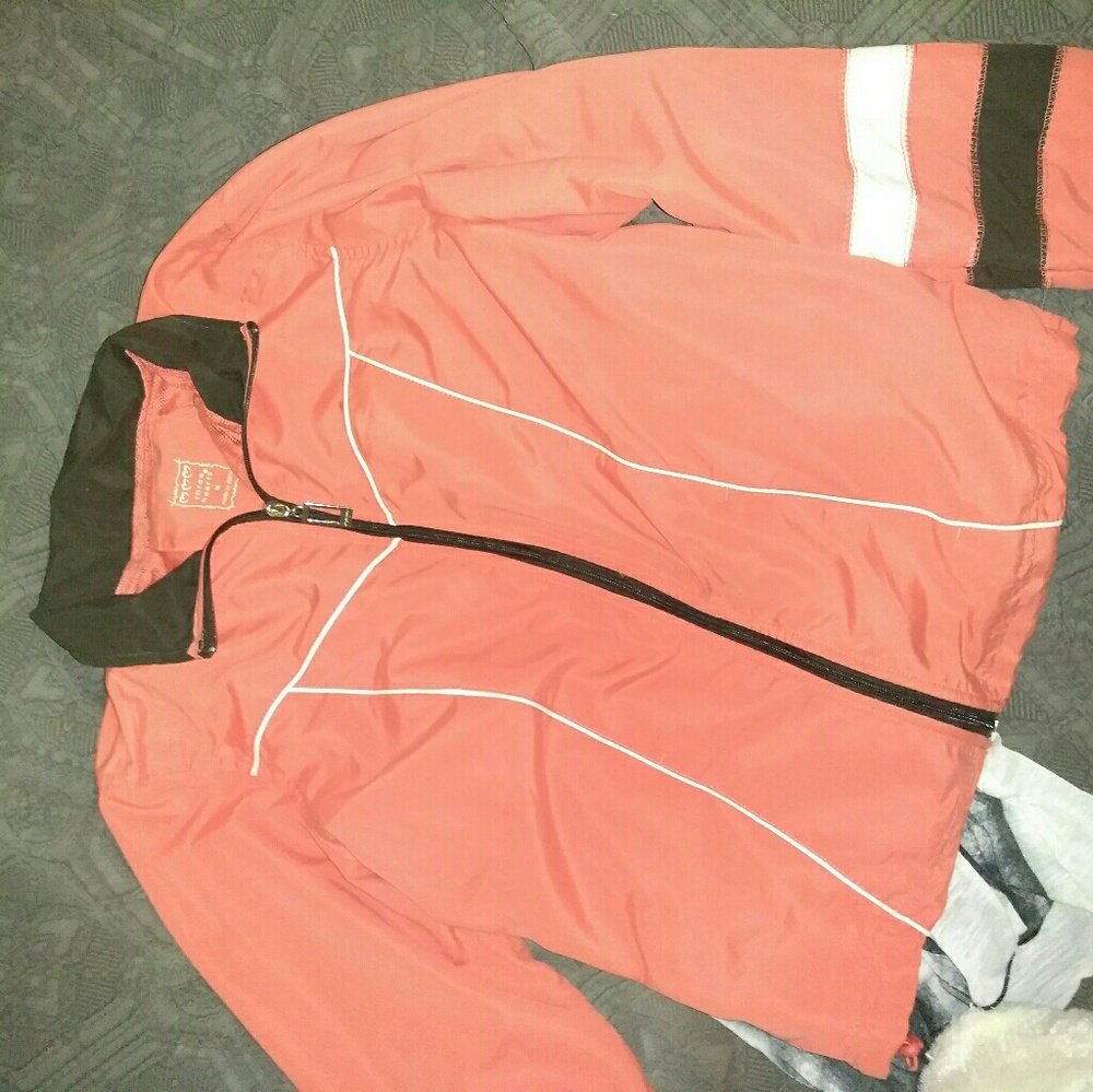 Orange three hearts jacket size medium